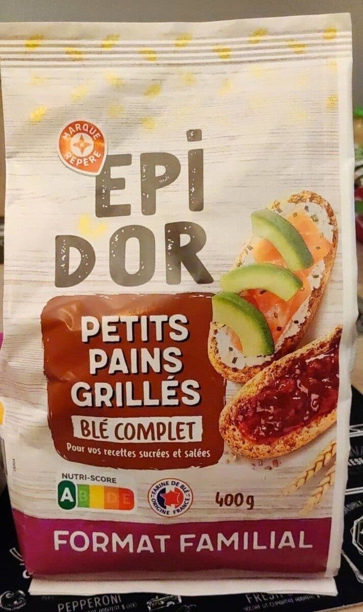 Marque Repère Petits pains grillés blé complet packshot