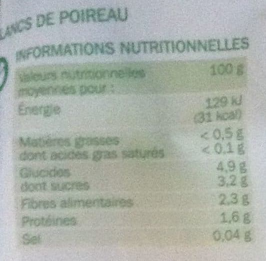 Marque Repère Blancs de poireau packshot