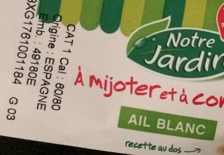 Marque Repère Ail blanc à mijoter et confire packshot