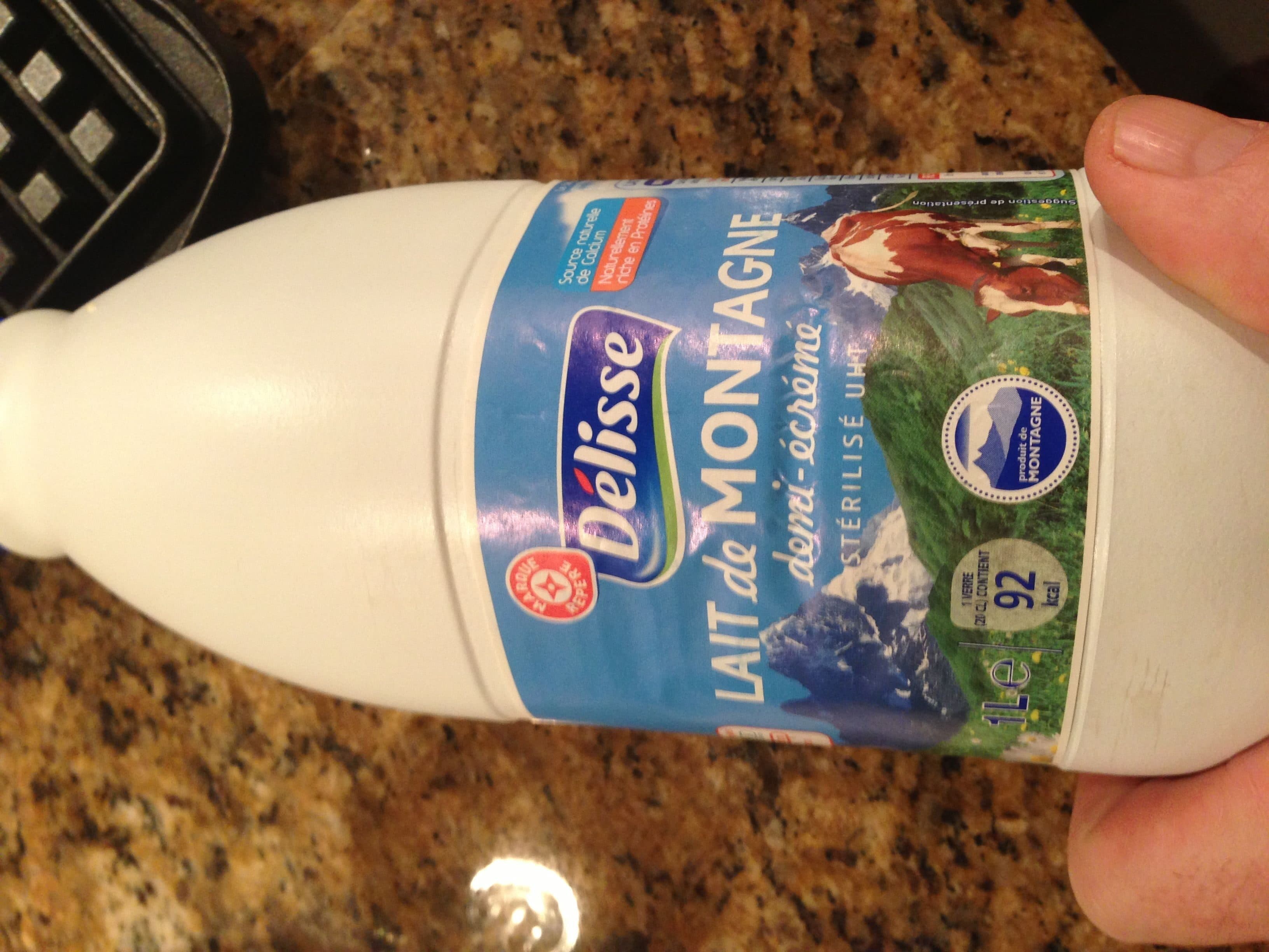 Délisse Lait de Montagne demi-écrémé packshot