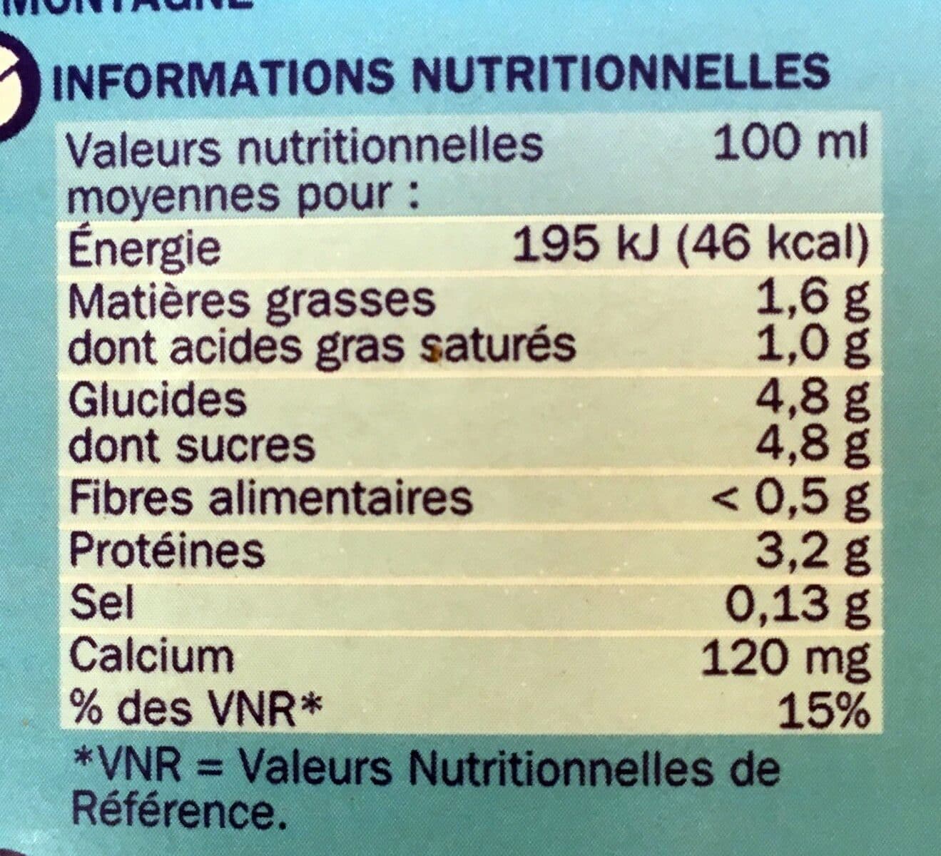 Délisse Lait de Montagne demi-écrémé packshot