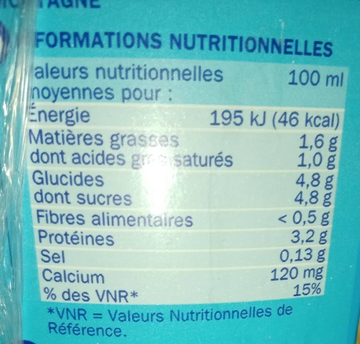 Délisse Lait de montagne demi-écrémé brique packshot