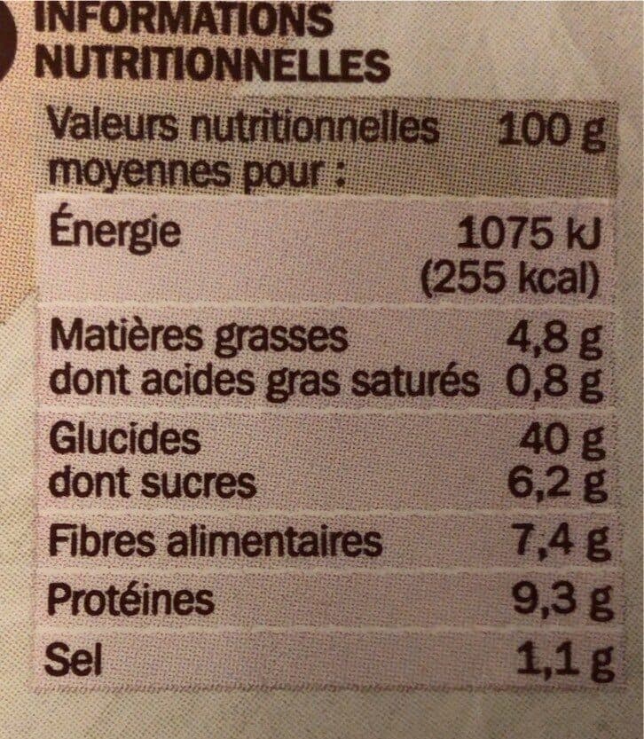 Marque Repère Pain de mie grandes tranches complet packshot
