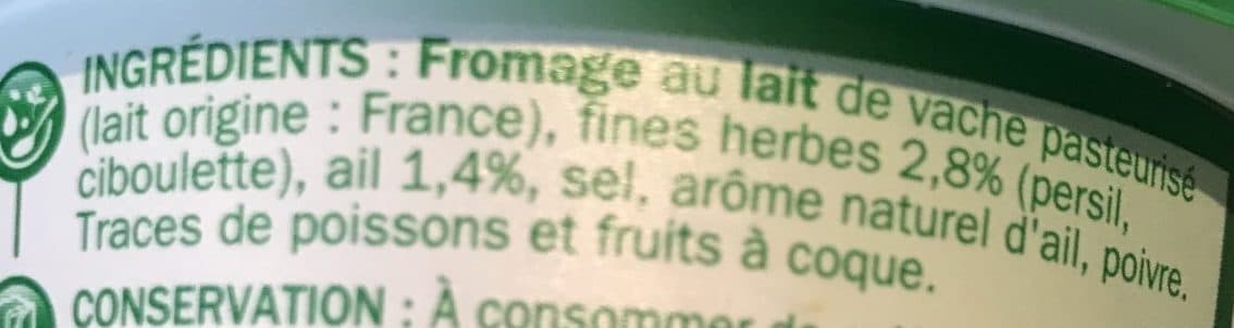 Marque Repère Prim' Frais Ail & Fines Herbes packshot