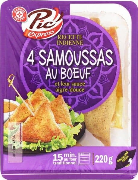Marque Repère Samoussas au boeuf packshot
