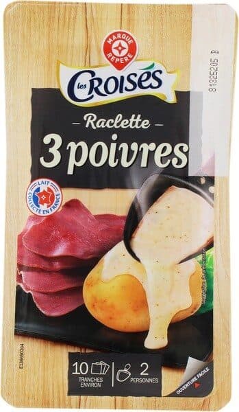 Marque Repère Raclette 3 poivres 26 % Mat. Gr. packshot