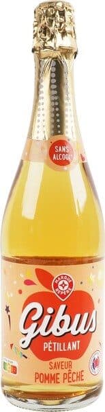 Marque Repère Petillant Gibus Pomme peche sans alcool packshot