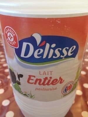 Délisse Lait entier délice packshot