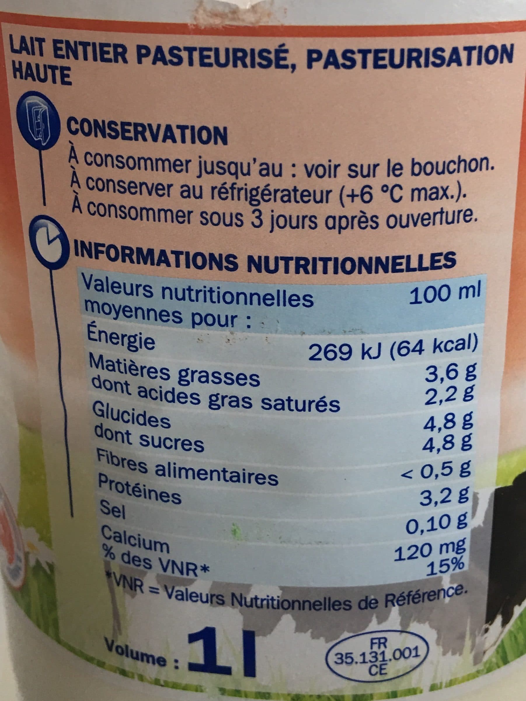 Délisse Lait entier délice packshot