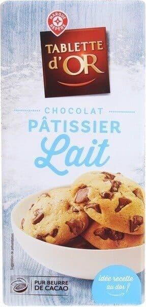 Marque Repère Chocolat au lait pâtissier packshot