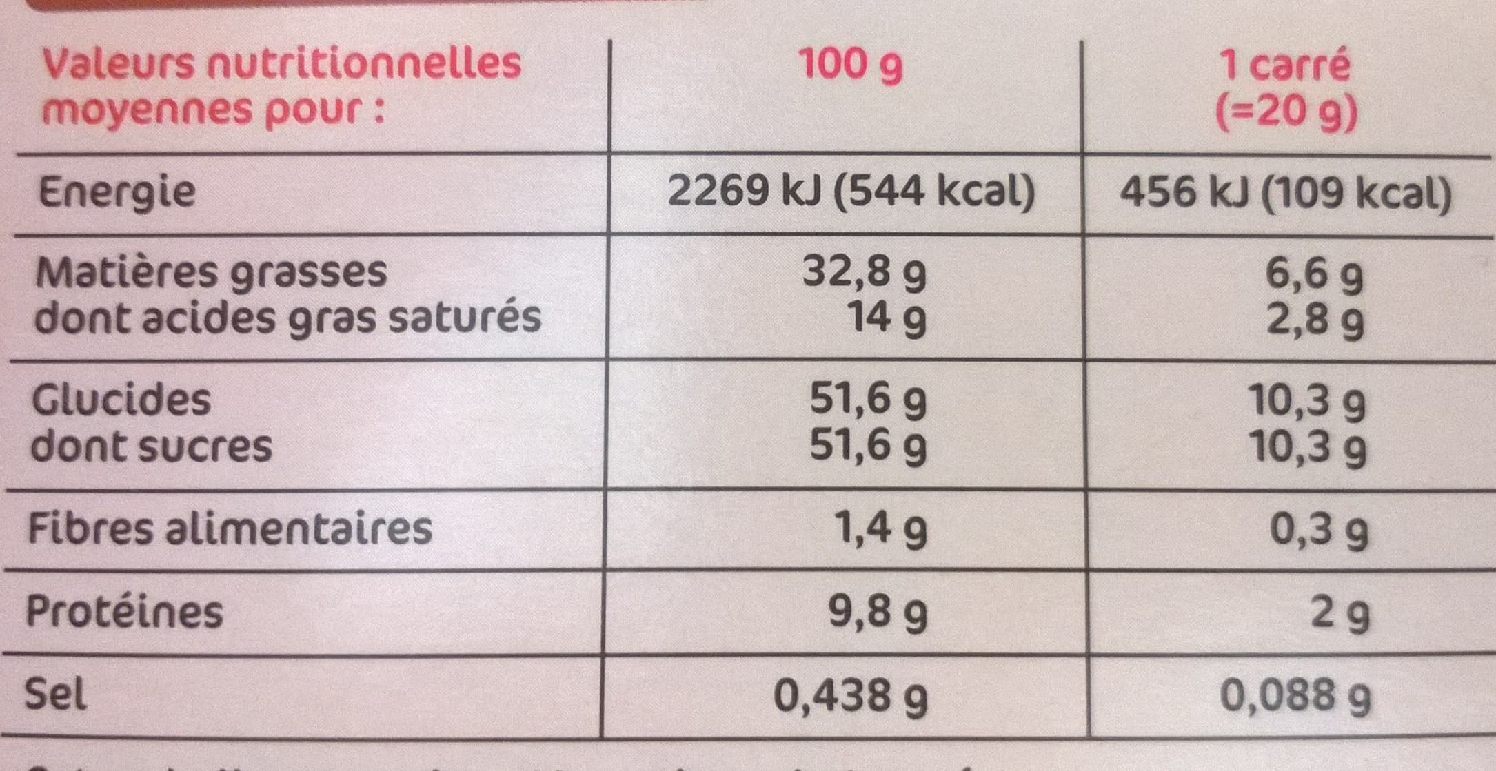 Marque Repère Chocolat au lait aux amandes brisées caramélisées et pointe de sel packshot