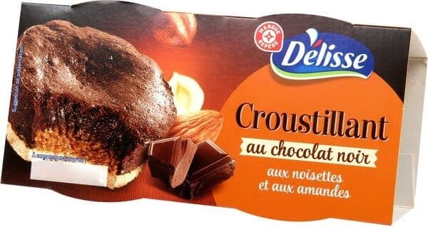 Délisse Gâteau croustillant au chocolat x 2 packshot