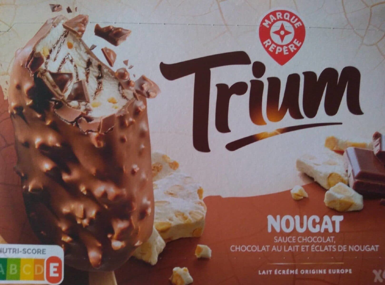 Marque Repère Nougat Enrobage chocolat lait & éclats de nougat packshot