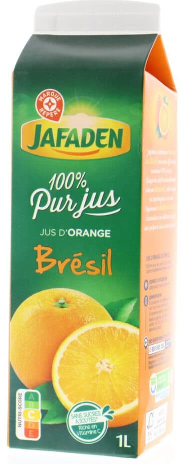 Marque Repère Pur jus d'orange Brésil packshot