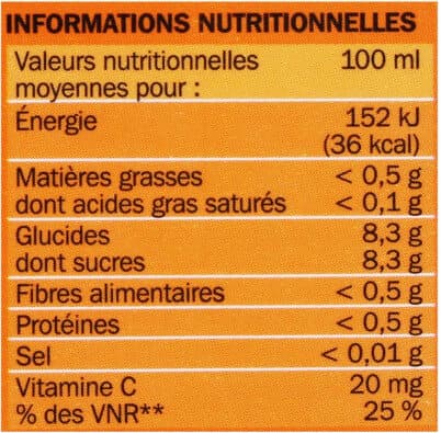 Marque Repère Pur jus d'orange Brésil packshot
