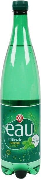 Marque Repère Boisson eau minérale naturelle gazeuse aromatisée menthe packshot