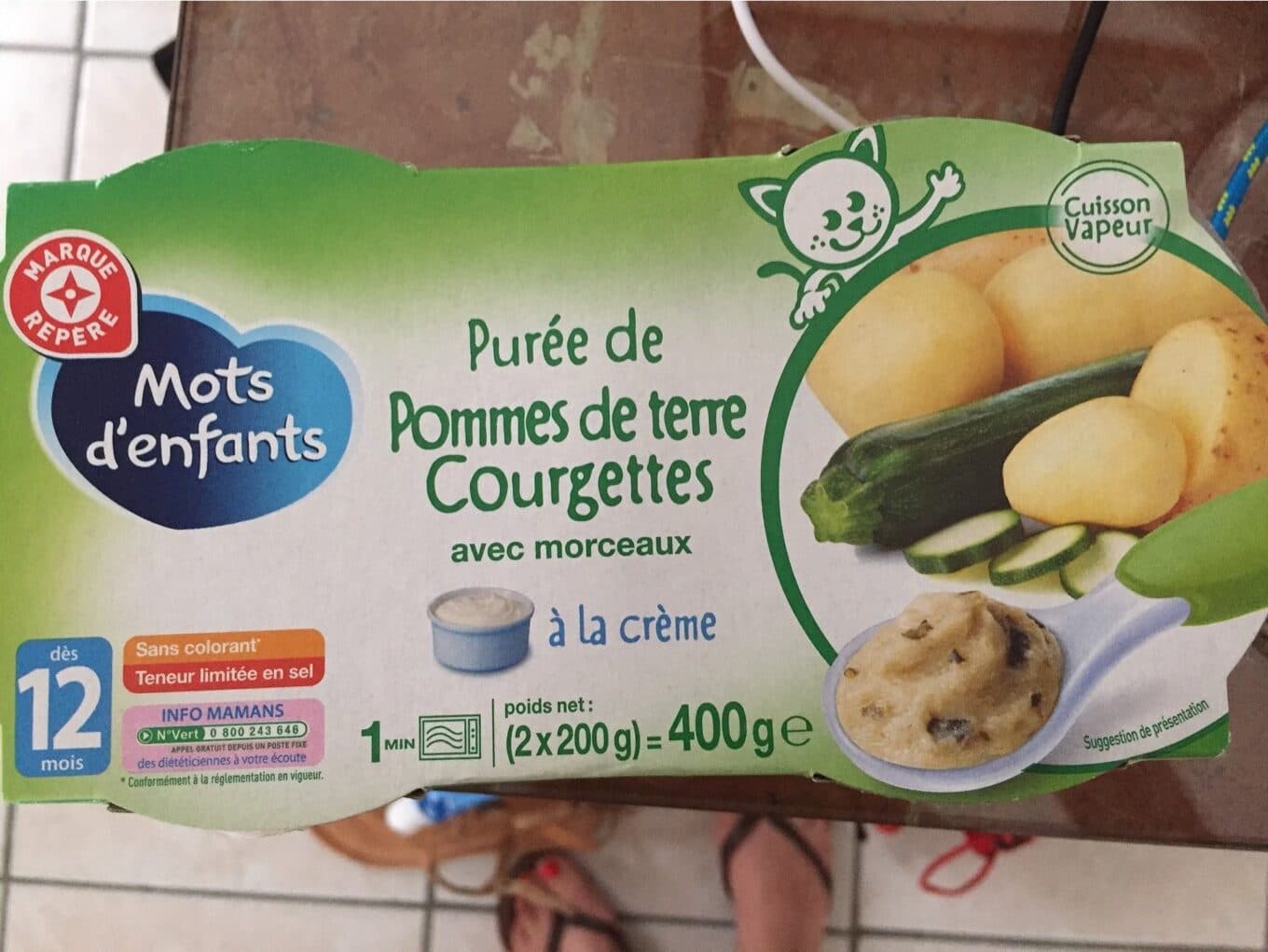 Marque Repère Bols Mots d'Enfants Puree pomme de terre Des 12 mois packshot