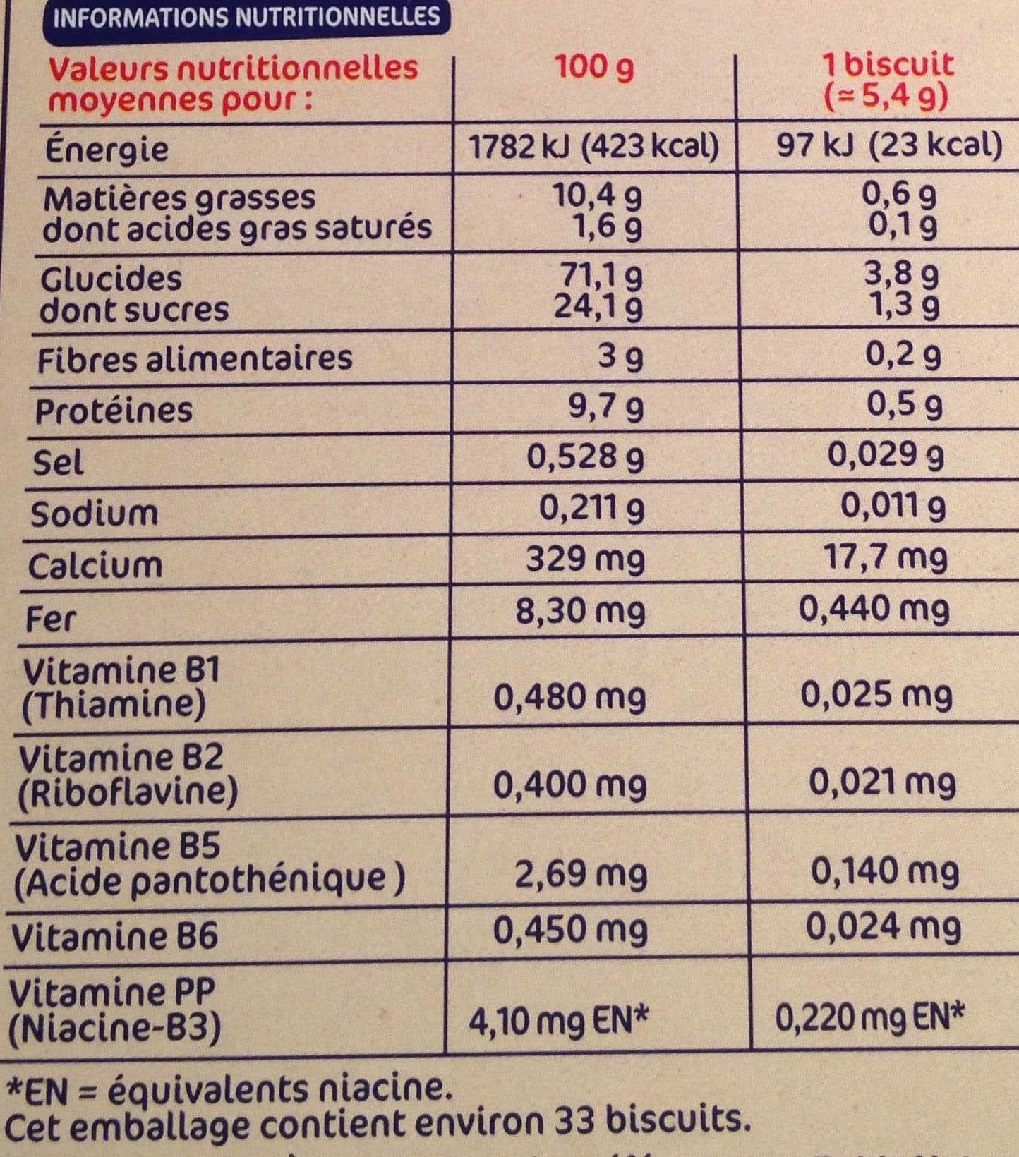 Marque Repère Biscuits adaptés à bébé packshot