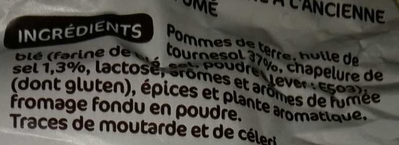 Marque Repère Chips à l'ancienne saveur jambon fumé packshot