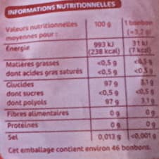 Marque Repère Bonbons sans sucre aux fruits packshot