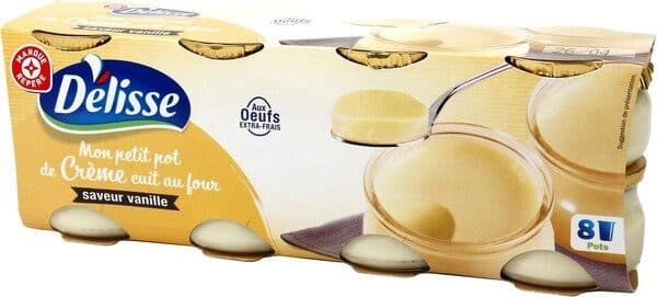 Délisse Petits pots de crème vanille packshot