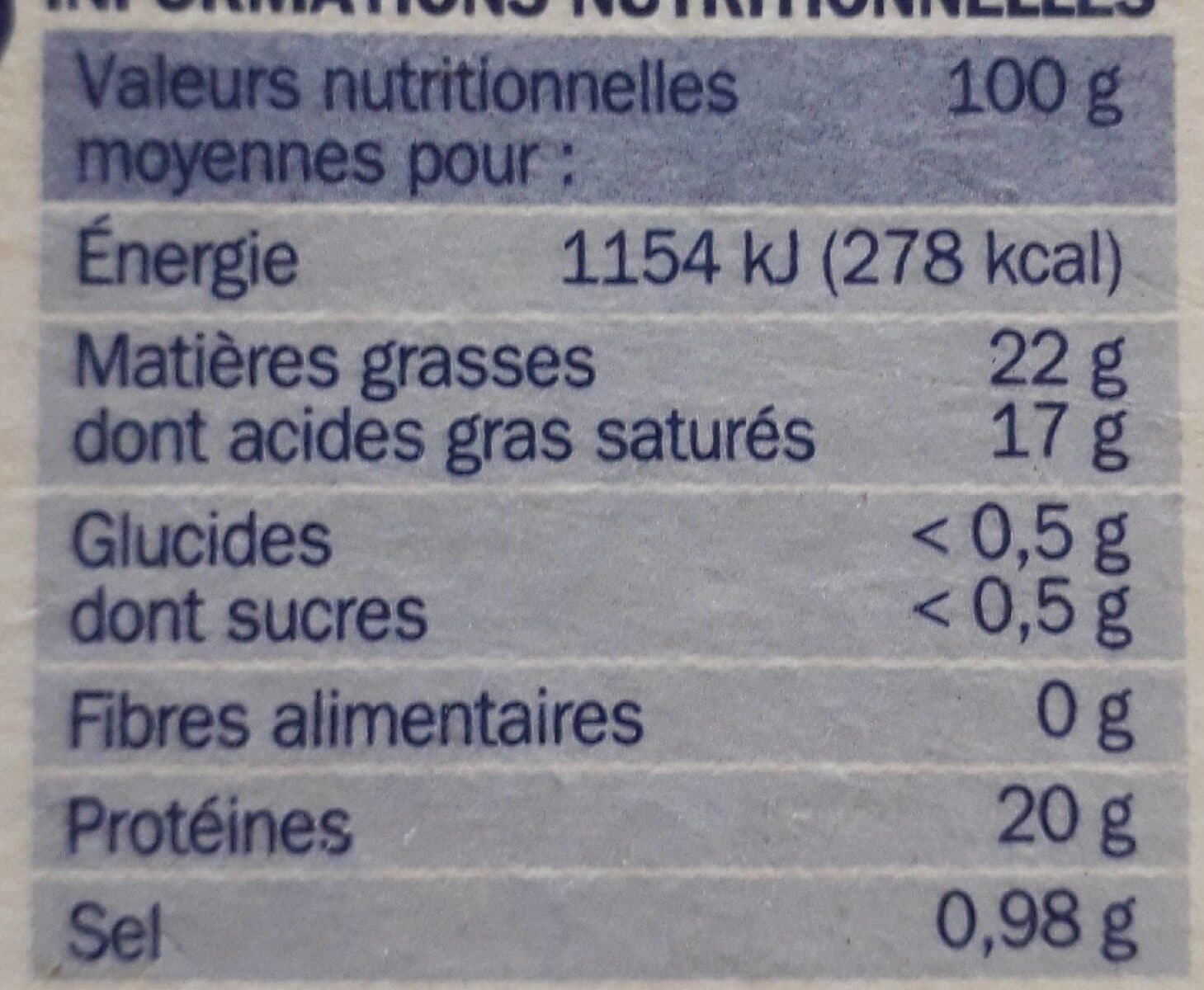 Marque Repère Camembert -25% de sel packshot