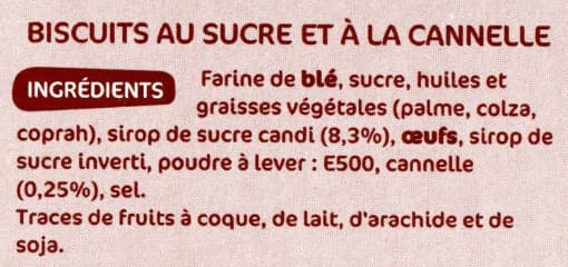Marque Repère Biscuits à la Cannelle - au sucre candi packshot