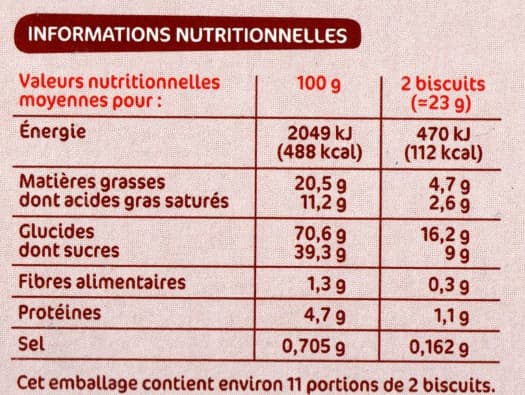 Marque Repère Biscuits à la Cannelle - au sucre candi packshot