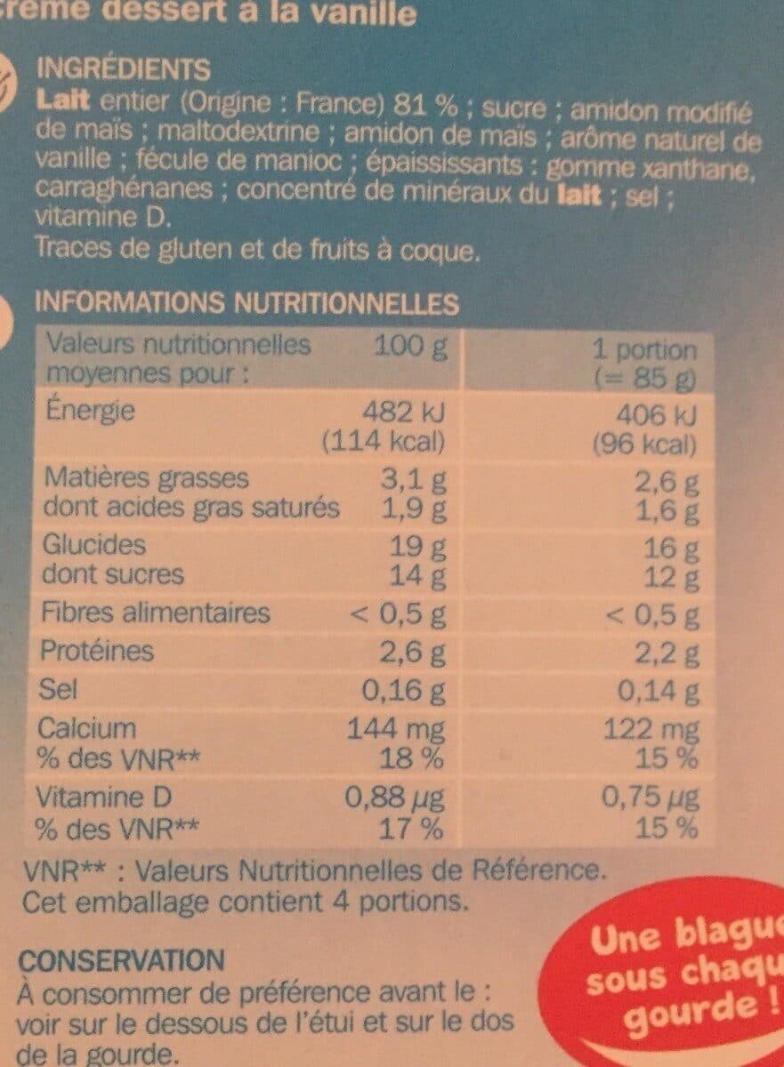 Délisse Goûters lactés Délisse Vanille gourde packshot