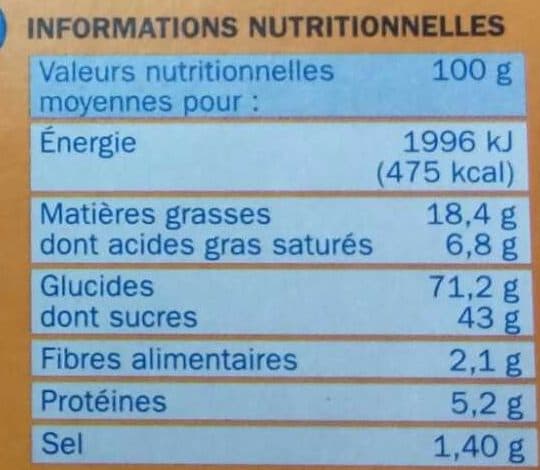 Marque Repère Biscuits sucré et cannelle packshot