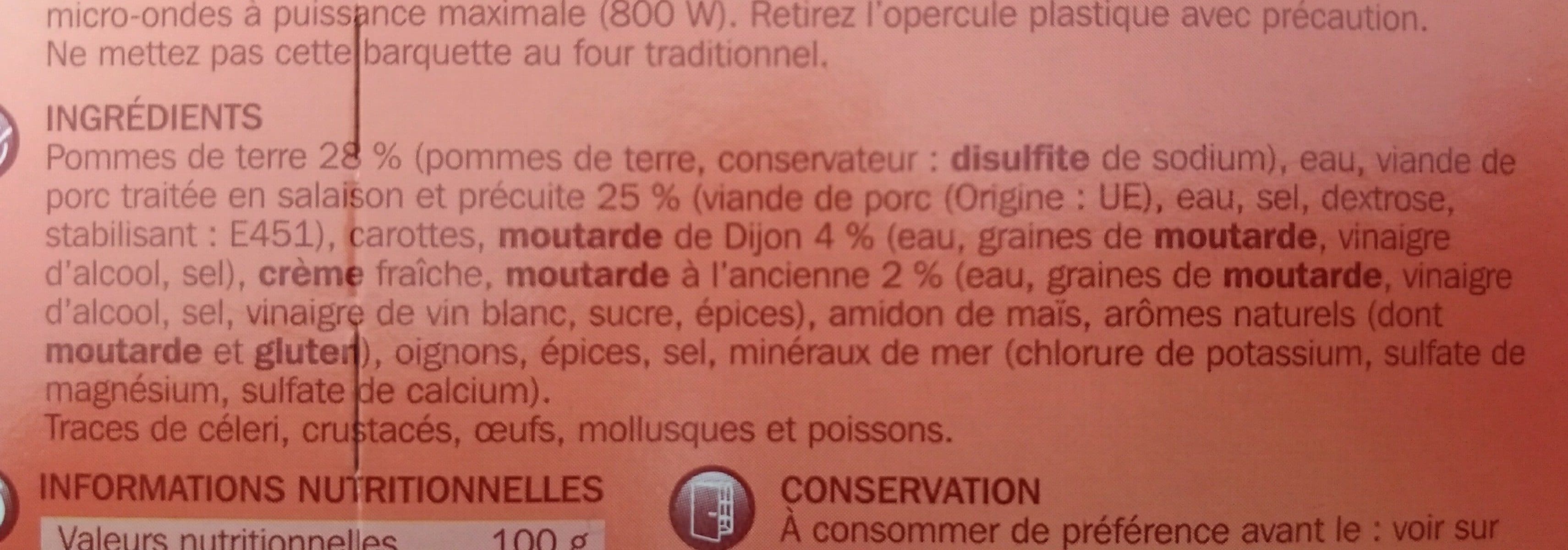 Marque Repère Porc à la dijonnaise barquette packshot