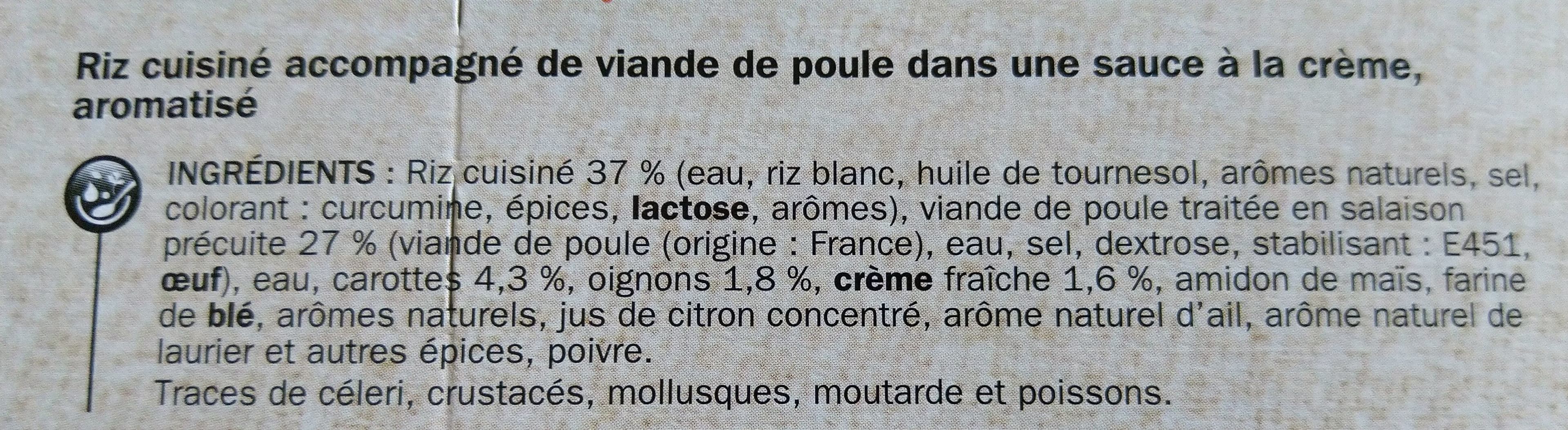 Marque Repère Poulet au riz Côté table packshot