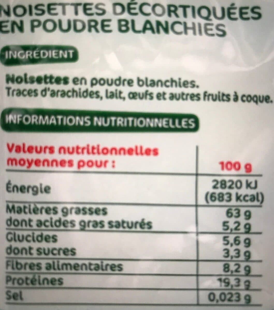Marque Repère Noisettes en poudre packshot