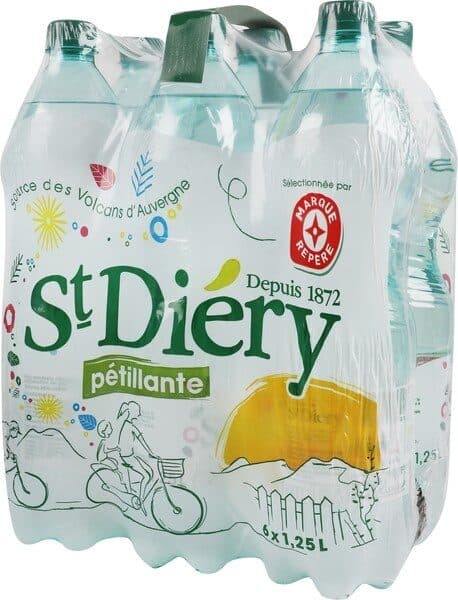 Marque Repère Eau minérale naturelle naturellement gazeuse packshot