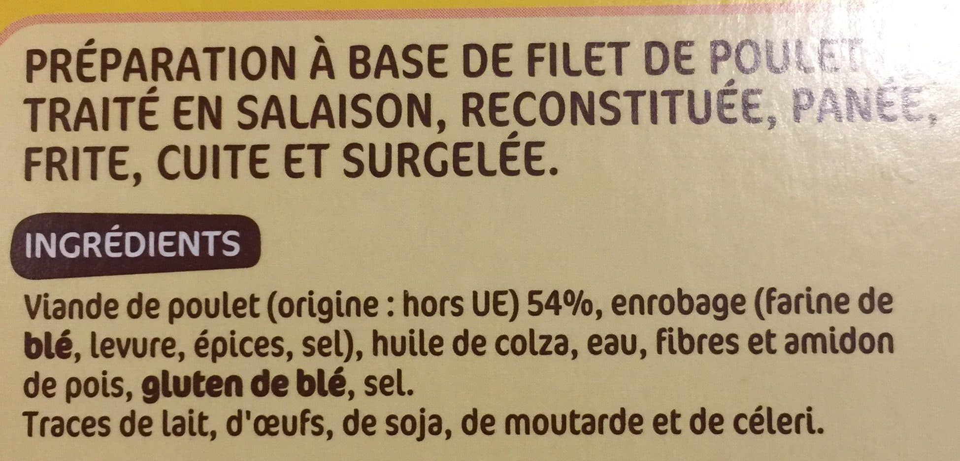 Marque Repère Nuggets de poulet surgelés packshot
