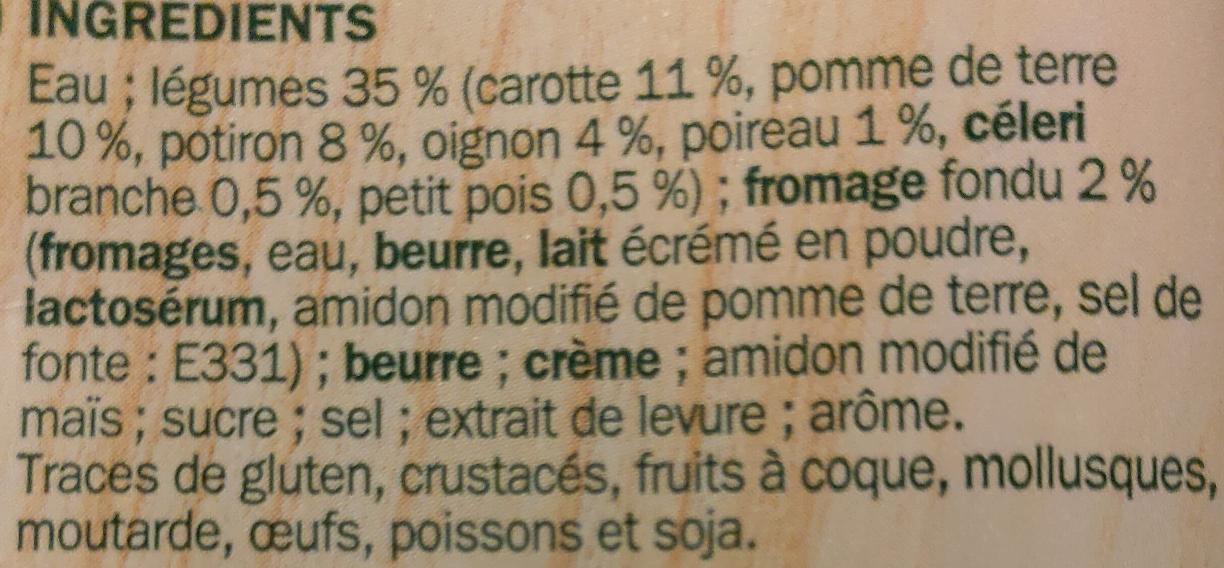 Marque Repère Potage gourmand légumes au fromage fondu packshot