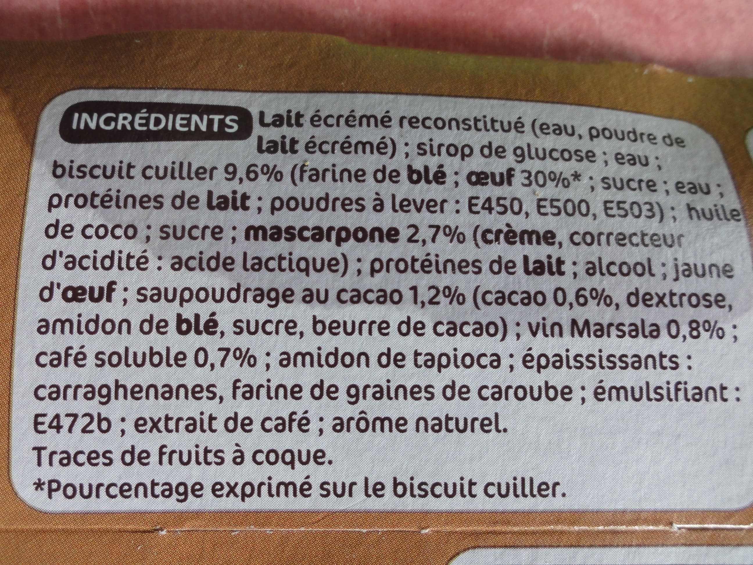 Délisse Tiramisu recette italienne packshot