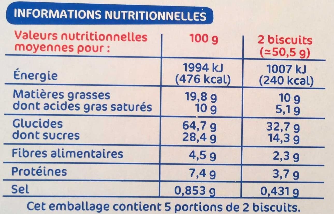 Marque Repère Biscuits fourrés petit déjeuner Déli-Matin au yaourt packshot