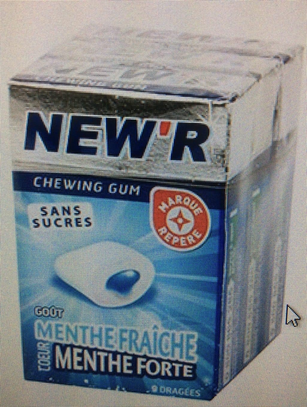 Marque Repère Chewing gum sans sucres goût menthe fraîche coeur menthe forte packshot