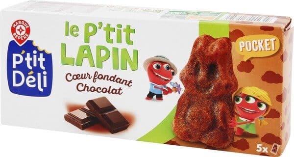 Marque Repère Gâteau fourré tout chocolat p'tit lapin packshot