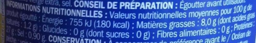 Marque Repère Thon entier Pêche océan Huile d'olive packshot