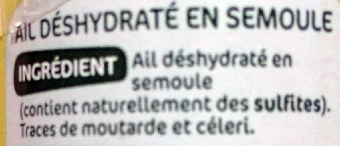 Marque Repère Ail semoule - flacon packshot