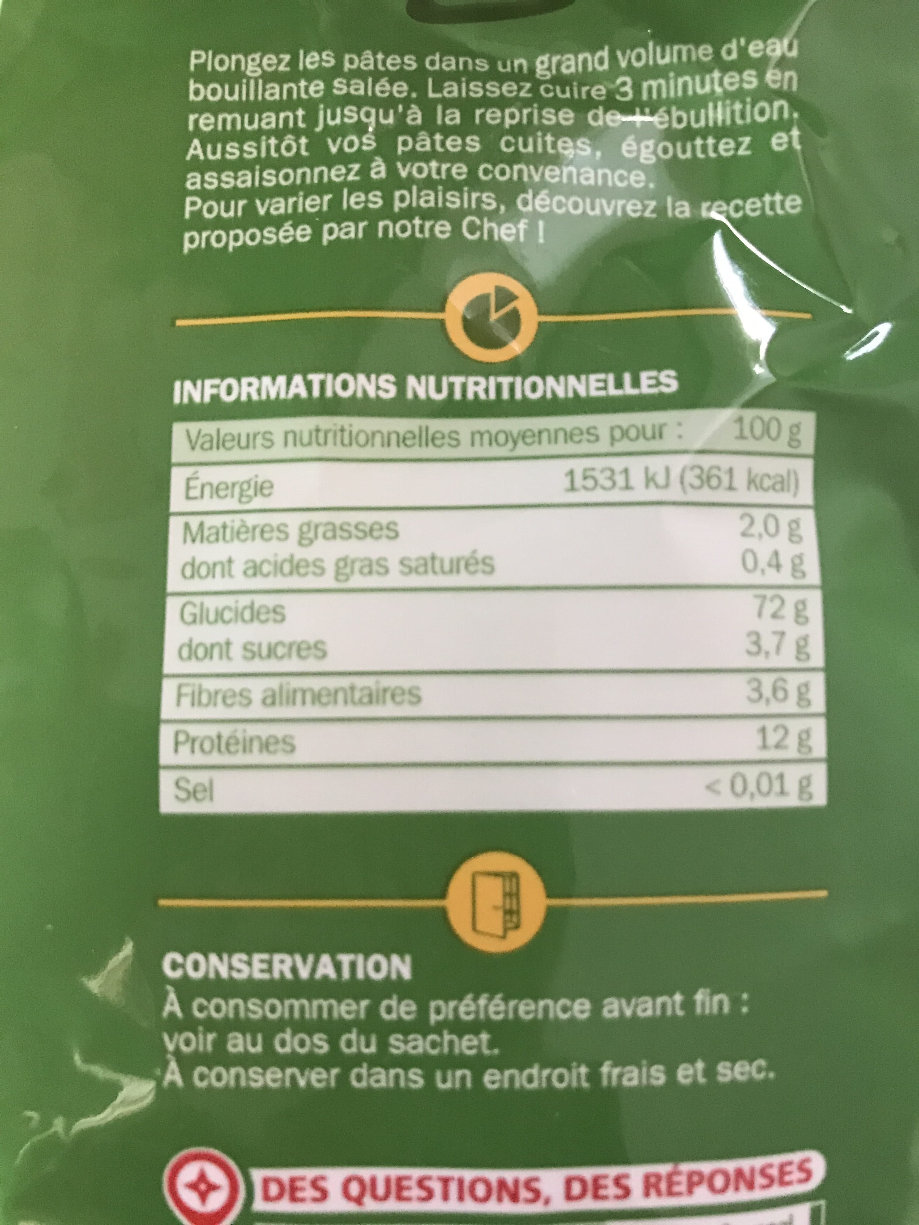 Marque Repère Penne cuisson rapide packshot