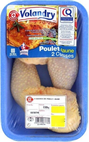 Marque Repère Cuisses de poulet jaune cerifié packshot