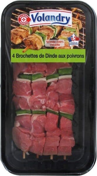 Marque Repère Brochettes de dinde X4 packshot