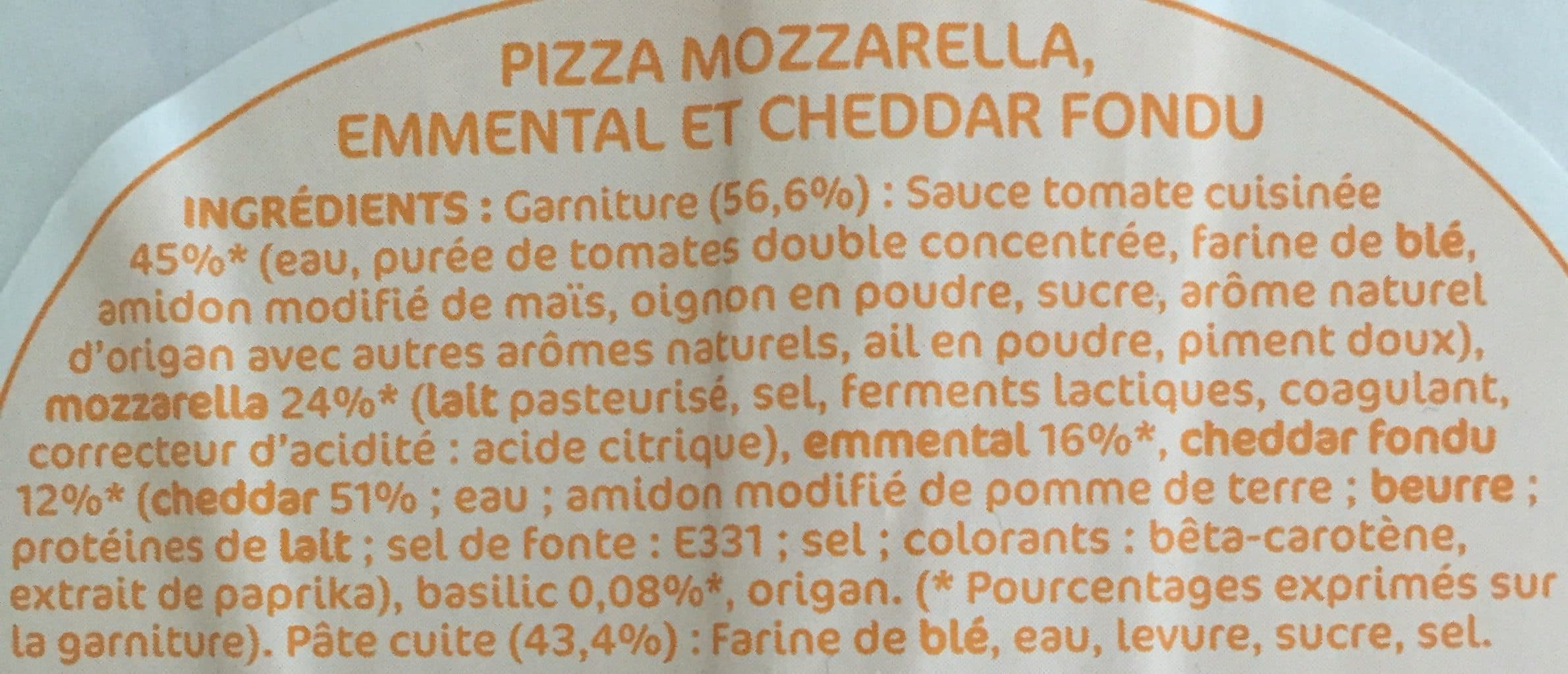 Marque Repère Pizza 3 fromages packshot