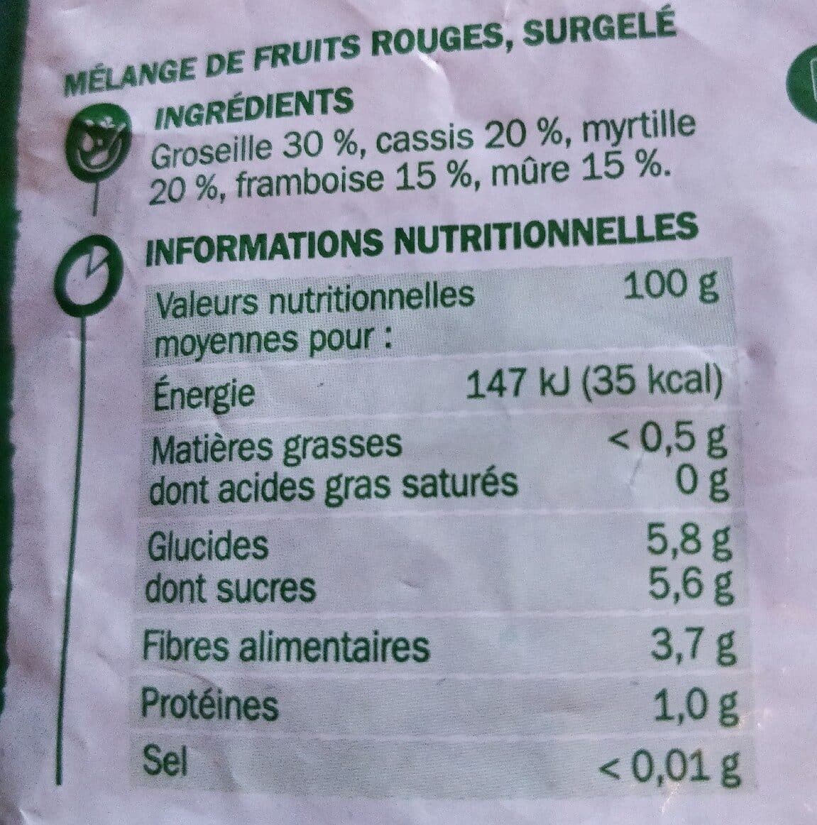 Marque Repère Fruits rouges packshot