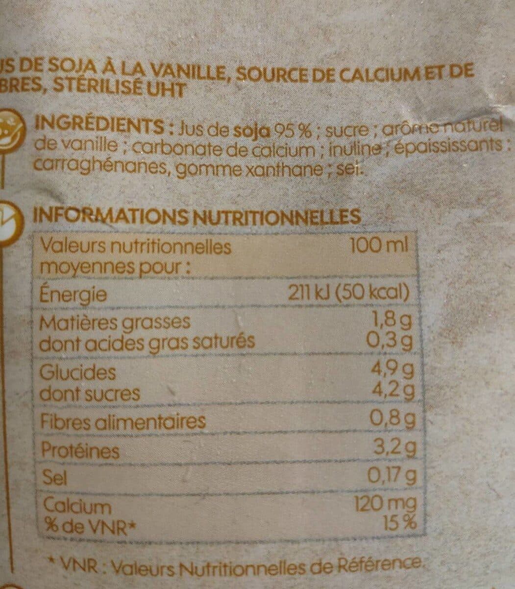 Marque Repère Boisson au soja vanille brique - 1 l PACK packshot