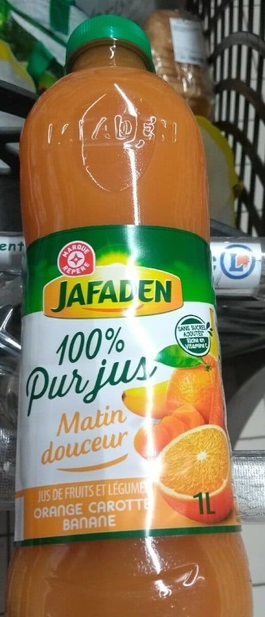 Marque Repère 100% pur jus matin douceur orange carotte banane packshot
