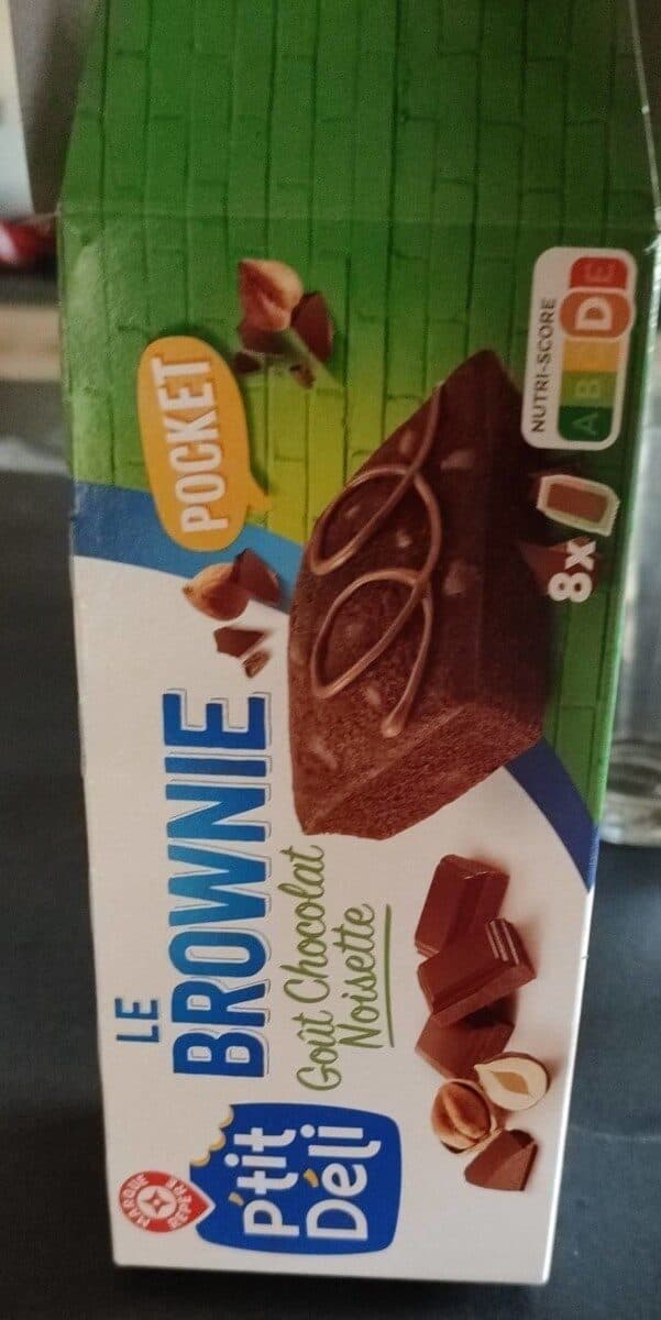 Marque Repère Le Brownie goût chocolat noisette packshot